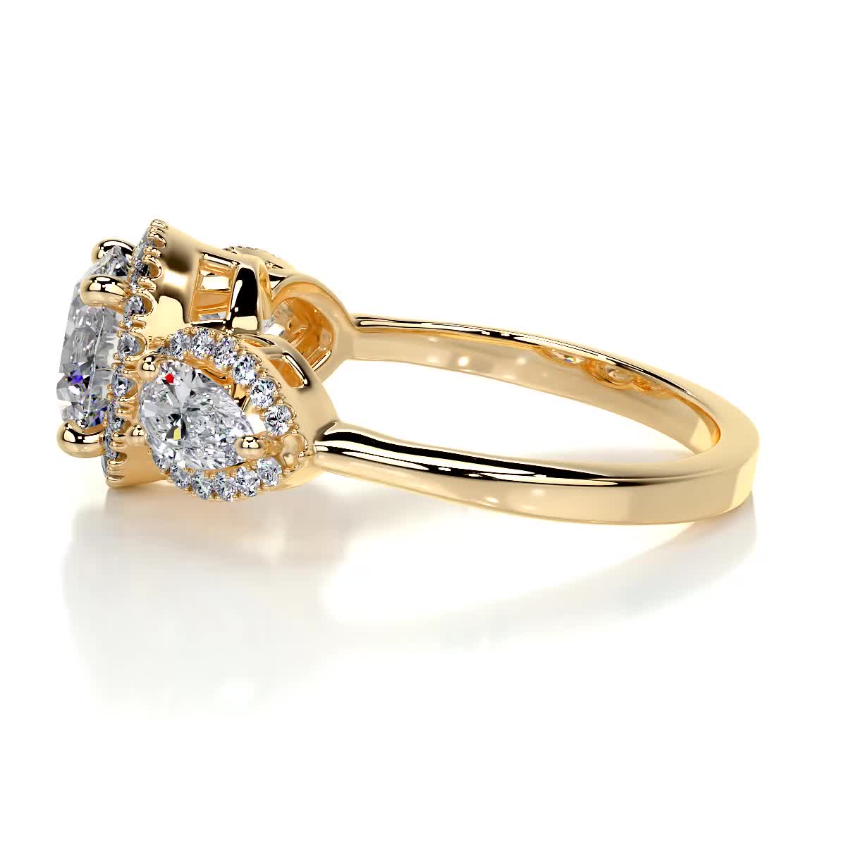Glory Lab Grown Diamond Ring -18K Yellow Gold、mySite、hinf8tx79
