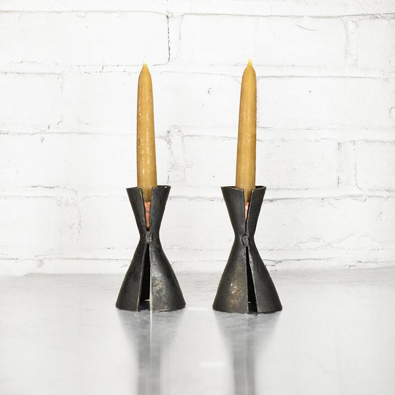  Iron Cone Candle Holders by Blackthorne Forge、mySite、elrpsem3k