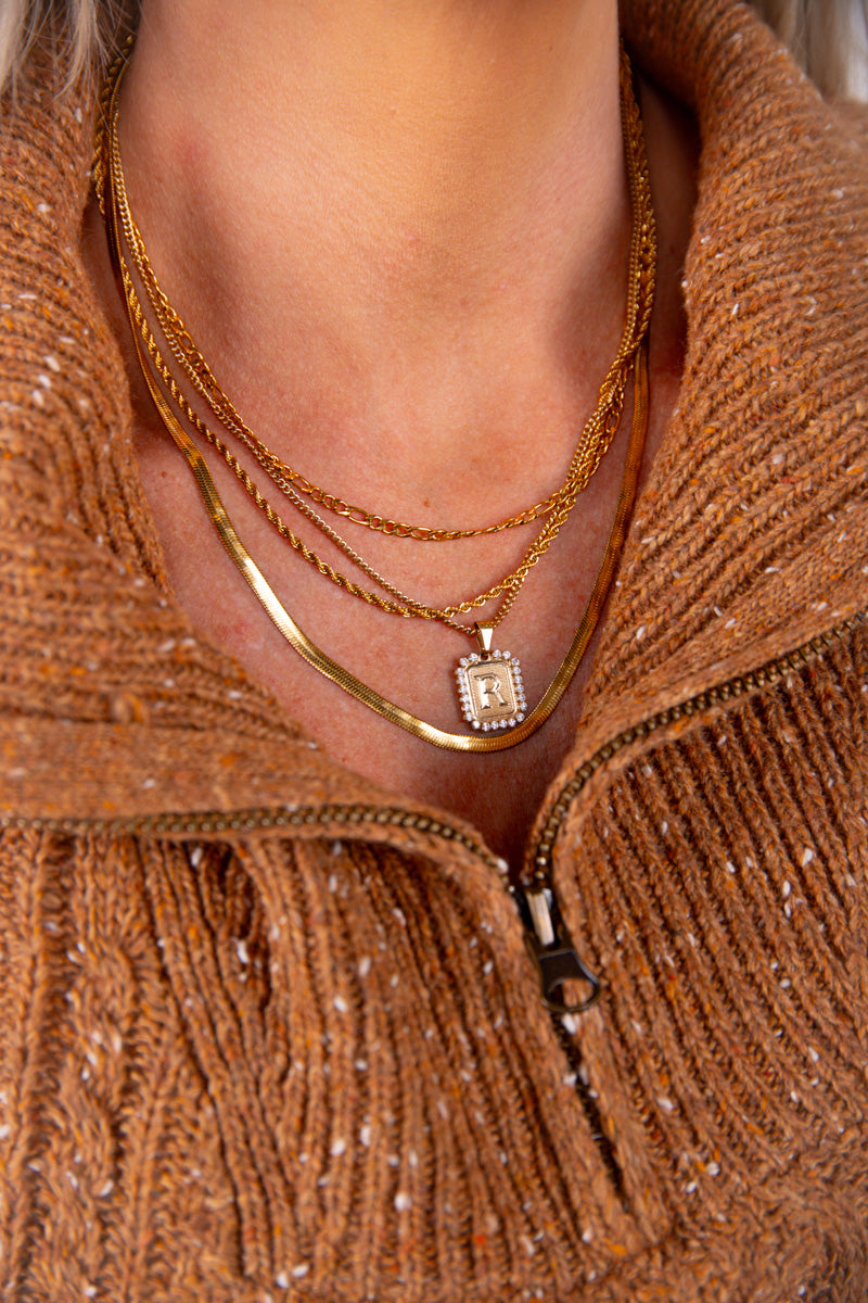 Marina Layered Necklace-Gold、mySite、hinf8tx79