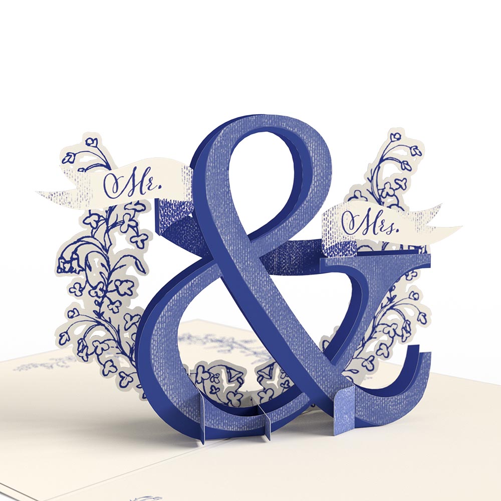 Better Together Mr. & Mrs. Wedding Pop-Up Card、mySite、solidvoid