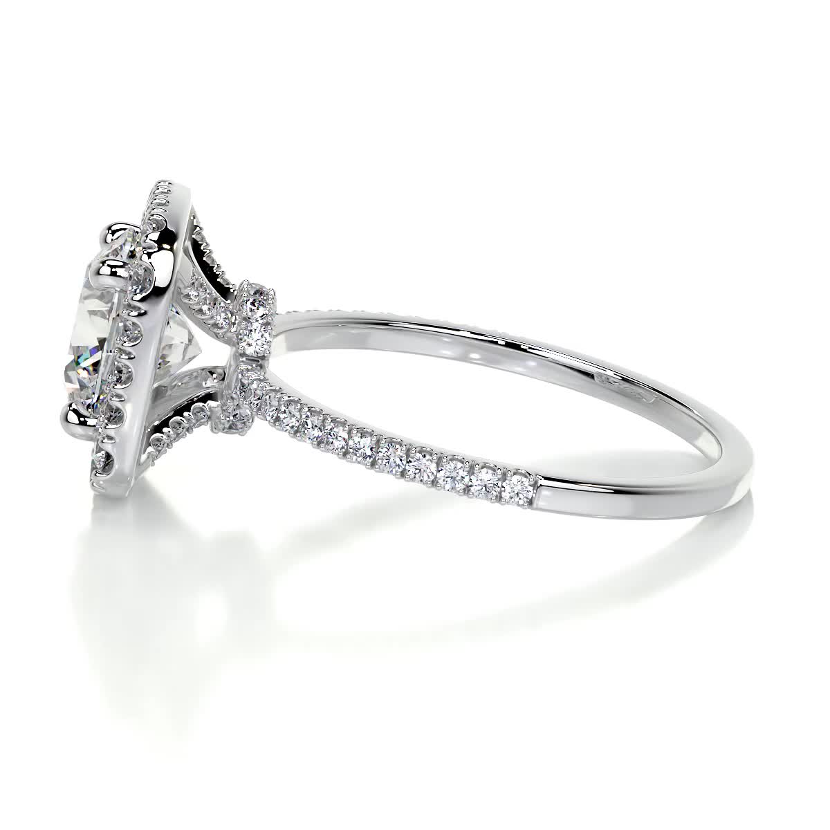Catalina Moissanite & Diamond Ring -Platinum、mySite、hinf8tx79