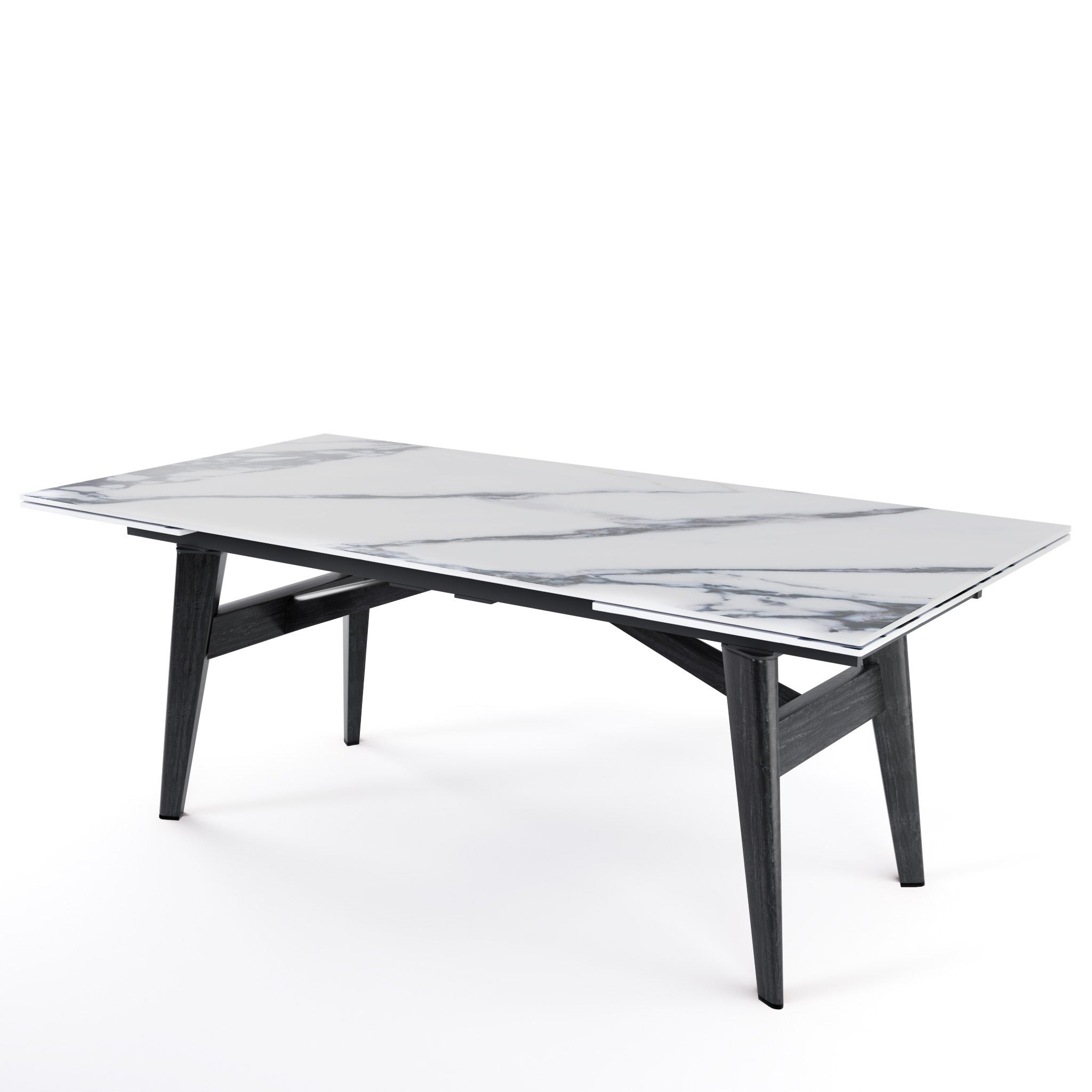  Abrey Dining Table Extendable with Marble and Wood Finish Options、mySite、sugarbowlscore