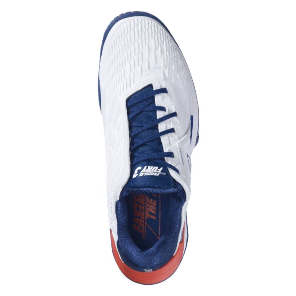Babolat Propulse Fury 3 AC Men's Tennis Shoe (White/Blue)