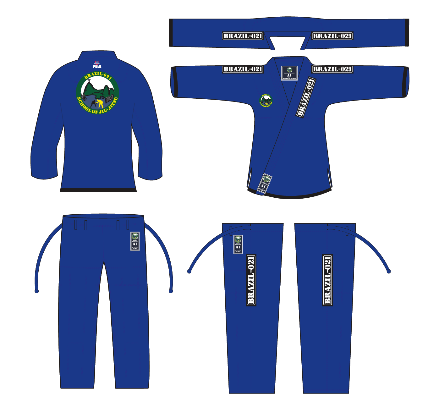 BRAZIL 021 Official BJJ Kids Gi、mySite、gigharbornorthrealestate