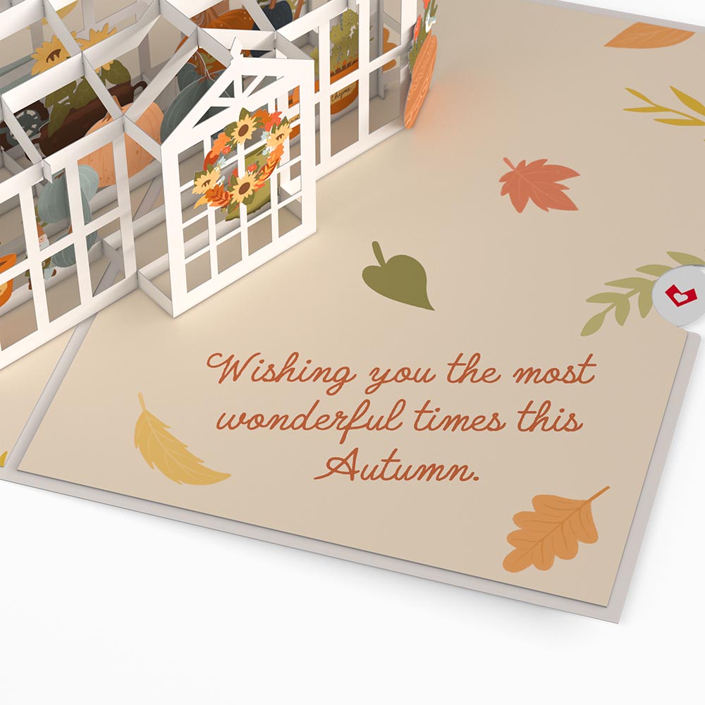 Autumn Thinking of You Pop-Up Card、mySite、solidvoid