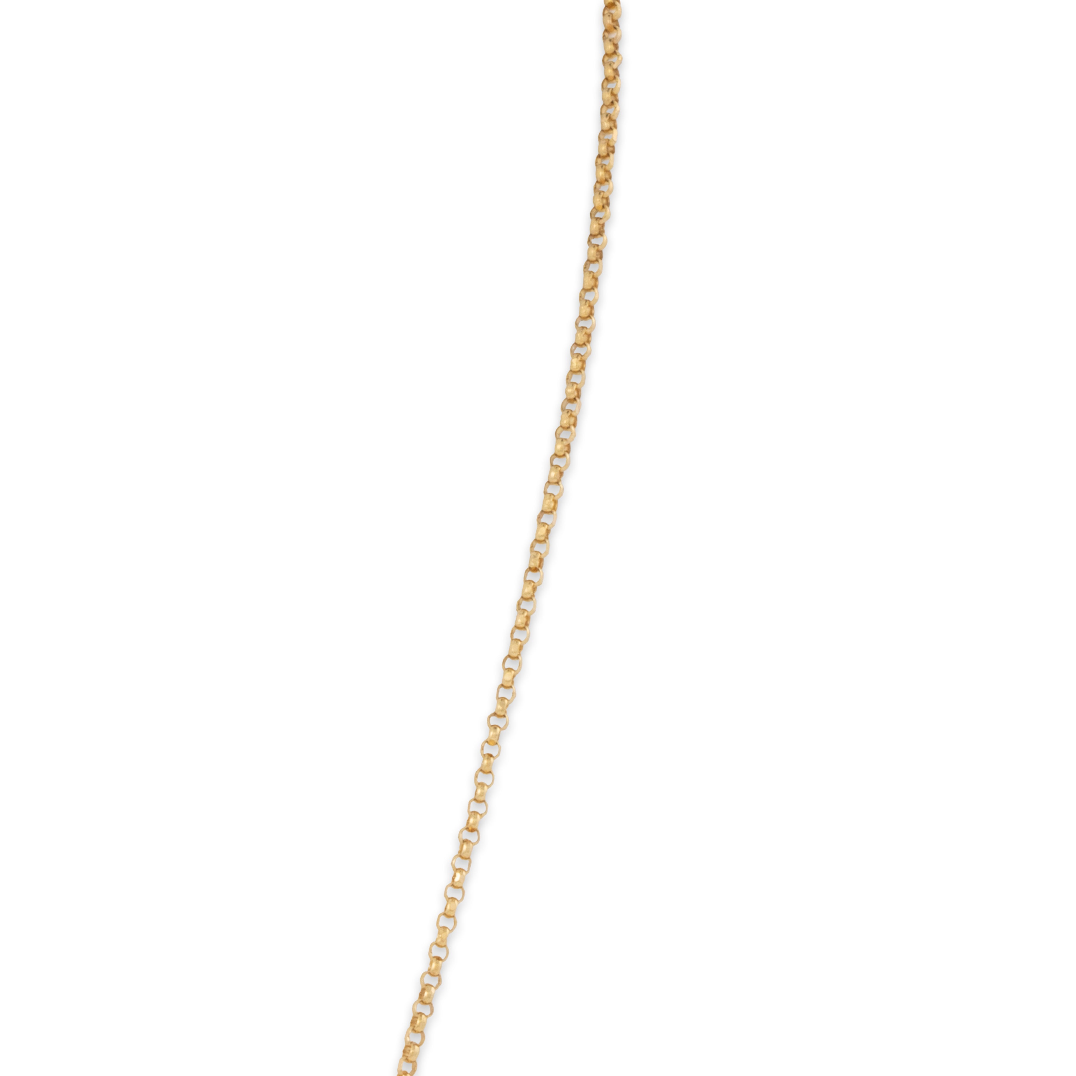 Estate 14k Yellow Gold Tourmaline Tsavorite Modernist Style Necklace 18、mySite、hinf8tx79