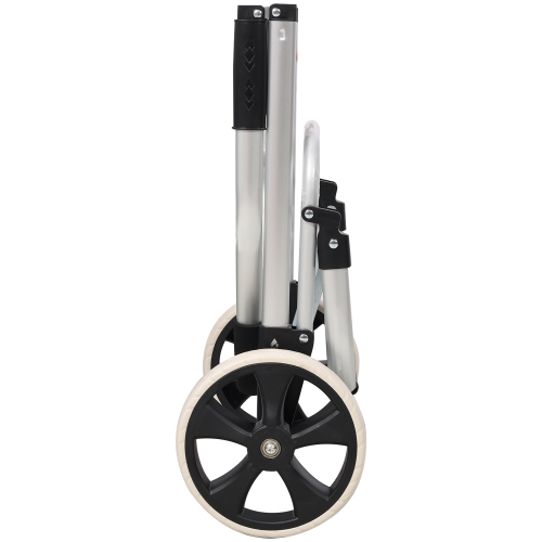 Shopping Stair Trolley with Wheels,Trolley Black Foldable Shopping Cart,Removable Shopping Oxford Waterproof Bag,Stainless Steel Triangular Wheels, Black、、eastwooduniform