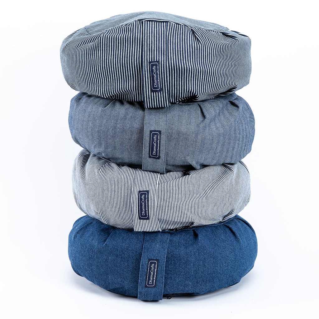 Denim Buckwheat Hull Zafu - COVER ONLY、mySite、topwebapps