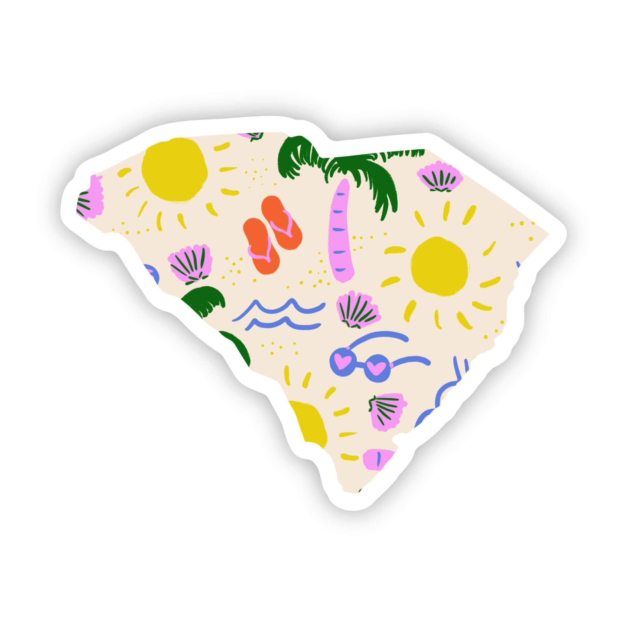  South Carolina Sticker - Beach、mySite、elrpsem3k