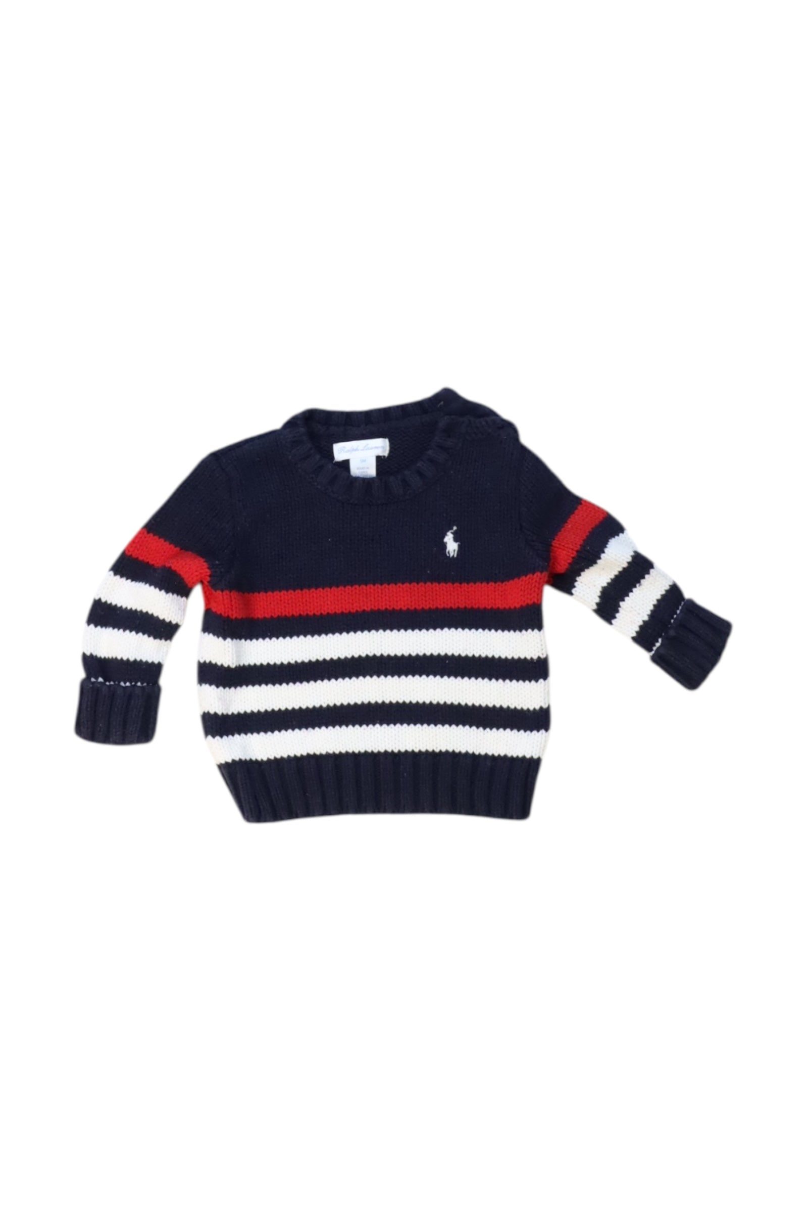 Ralph Lauren Striped Knit Sweater 6-12M、mySite、g9winljtr