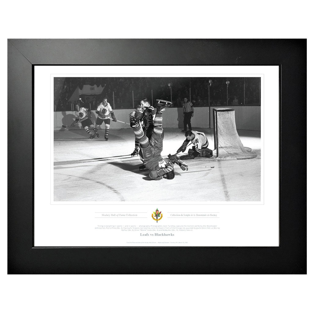 Toronto Maple Leafs Memorabilia - Hockey Flip Black & White Classic - 12 x 16 Frame