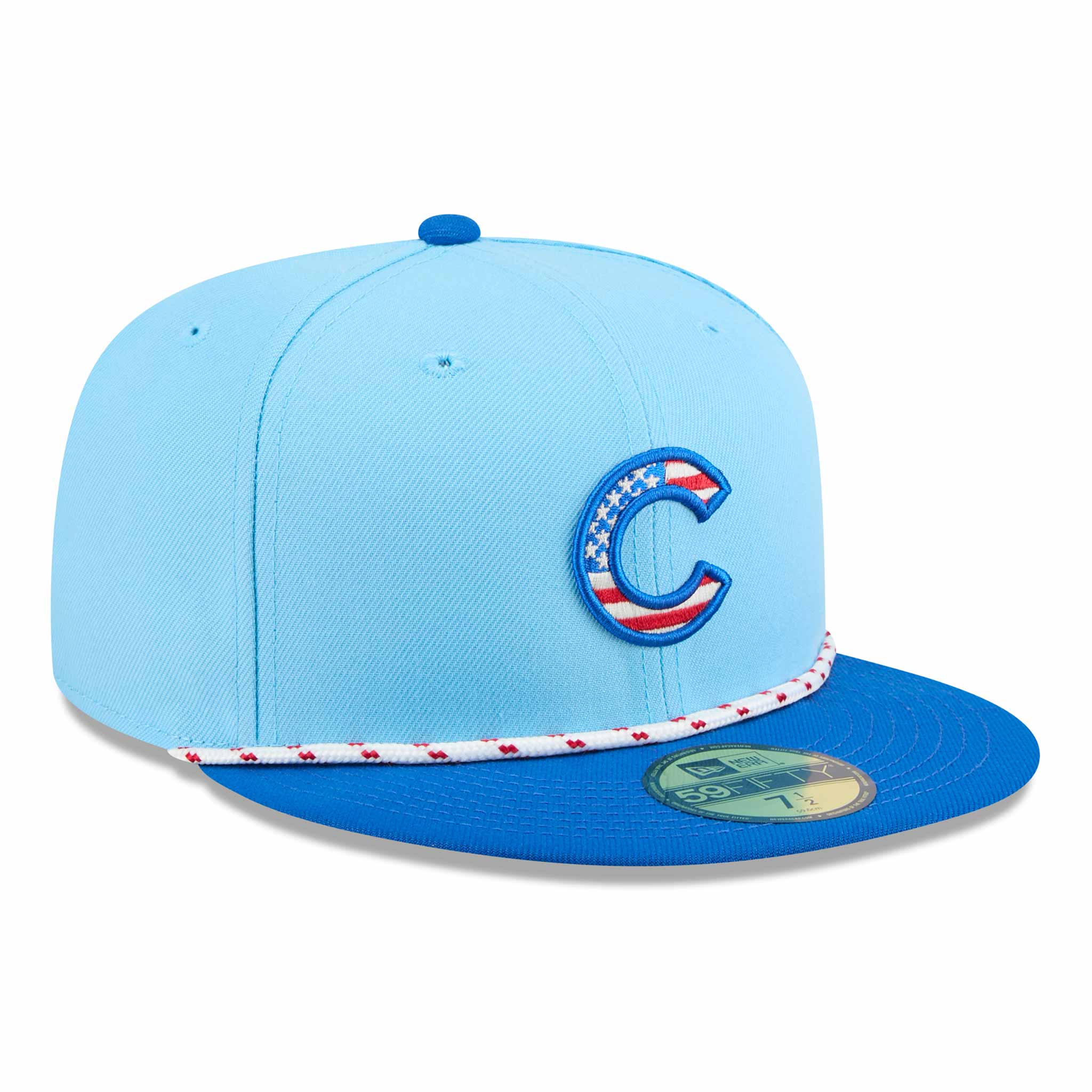 Chicago Cubs New Era 2025 Fourth of July 59FIFTY Rope Fitted Cap、mySite、vikingsvslions
