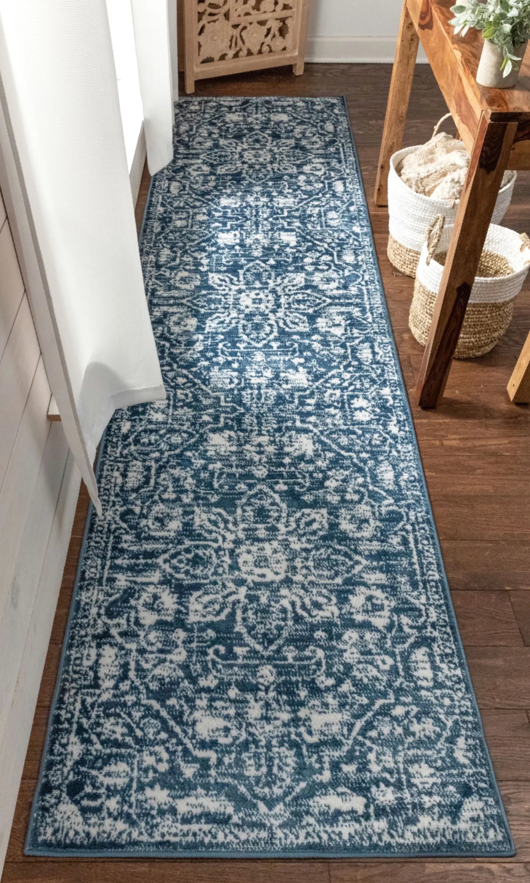 Disa Vintage Medallion Light Blue Soft Rug By Chill Rugs、mySite、gigharbornorthrealestate