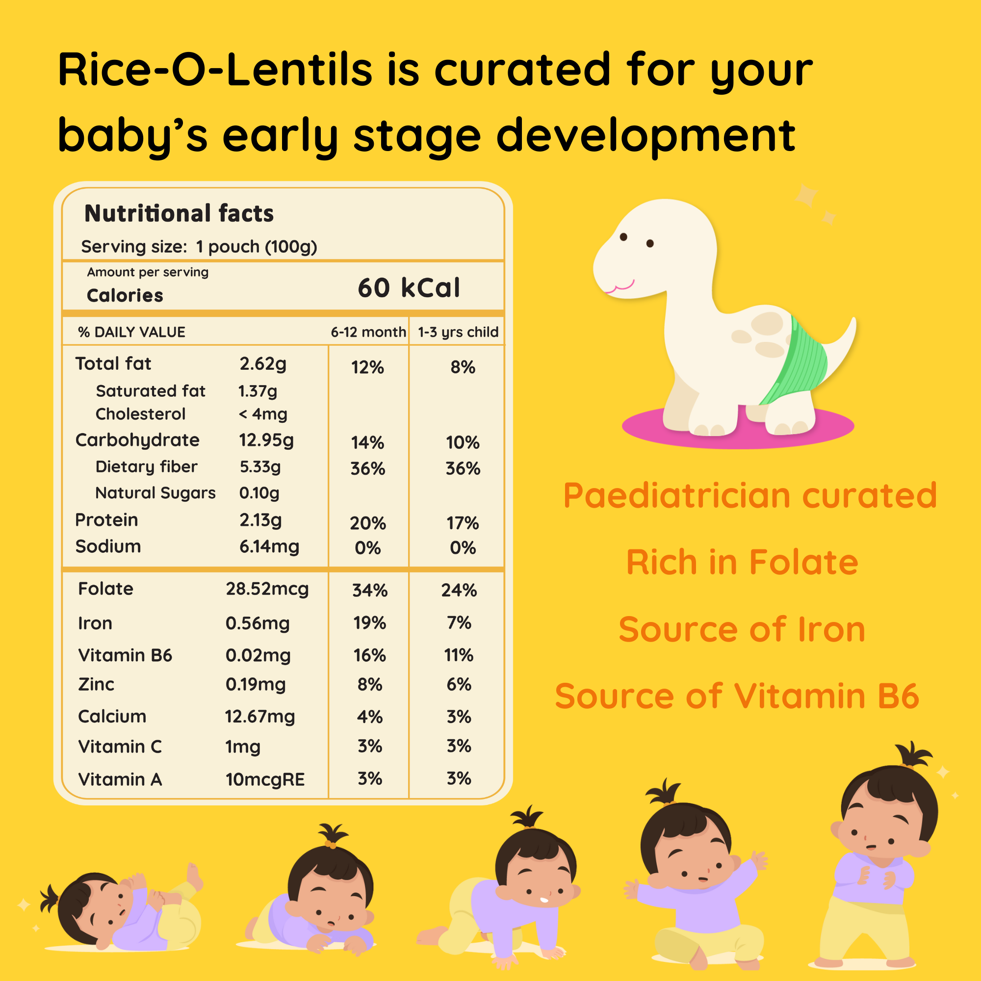 Baby Food | Kids Healthy Snacks | Rice Lentils Puree | 100 g、mySite、camillekostekn