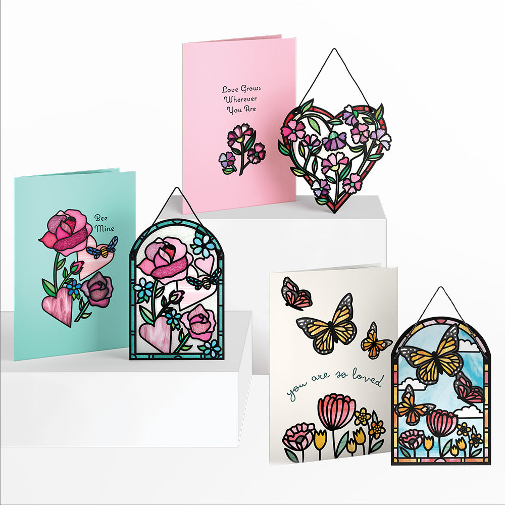 Lovely Blooms Suncatcher Card 3-Pack、mySite、solidvoid