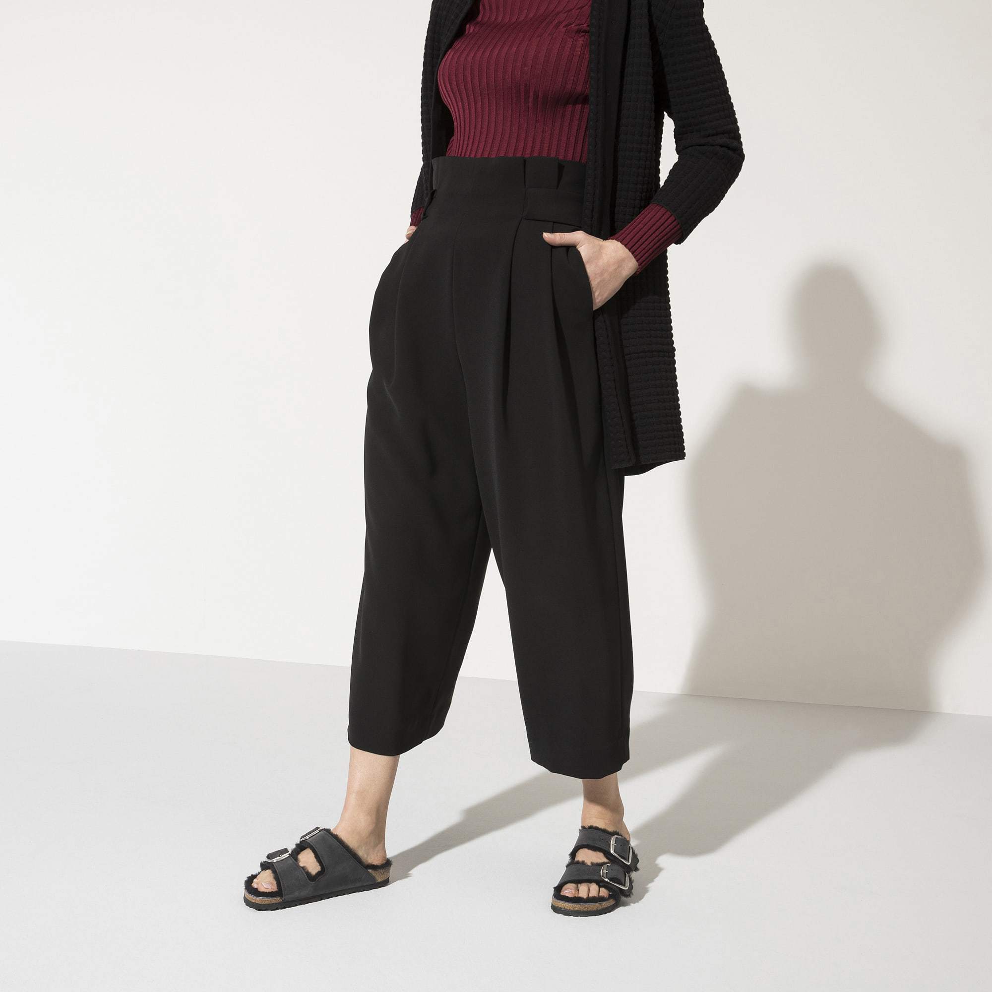 Arizona Big Buckle Shearling Oiled Leather、mySite、gtrtttuynbv