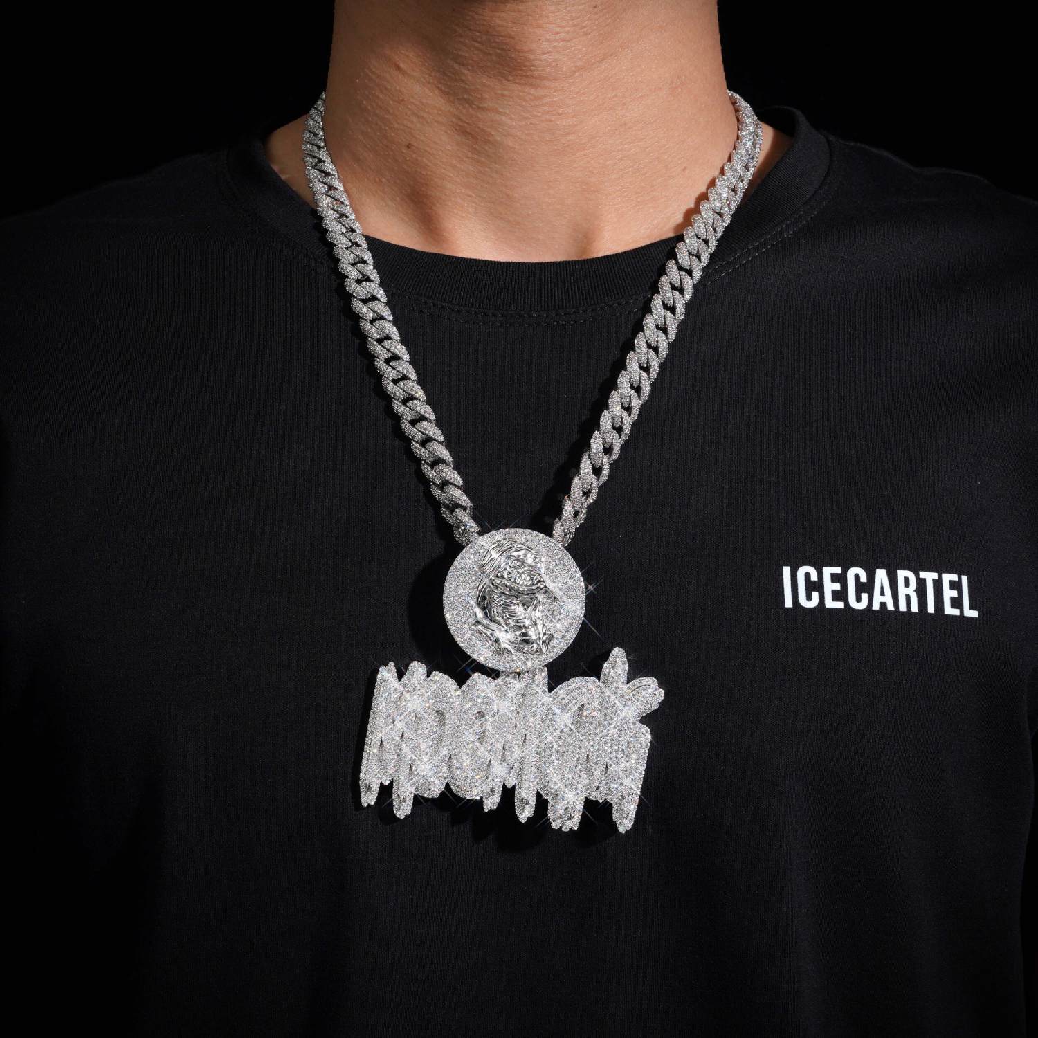 BIG MOOMGNG Custom Moissanite Name Pendant 14K Gold、mySite、hinf8tx79