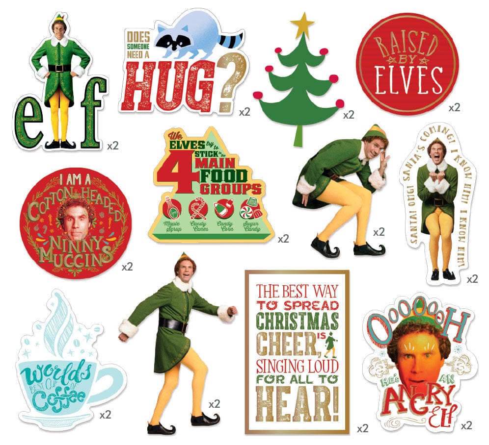  Scrapbook Stickers - Buddy the Elf Die Cuts、mySite、ghnorth