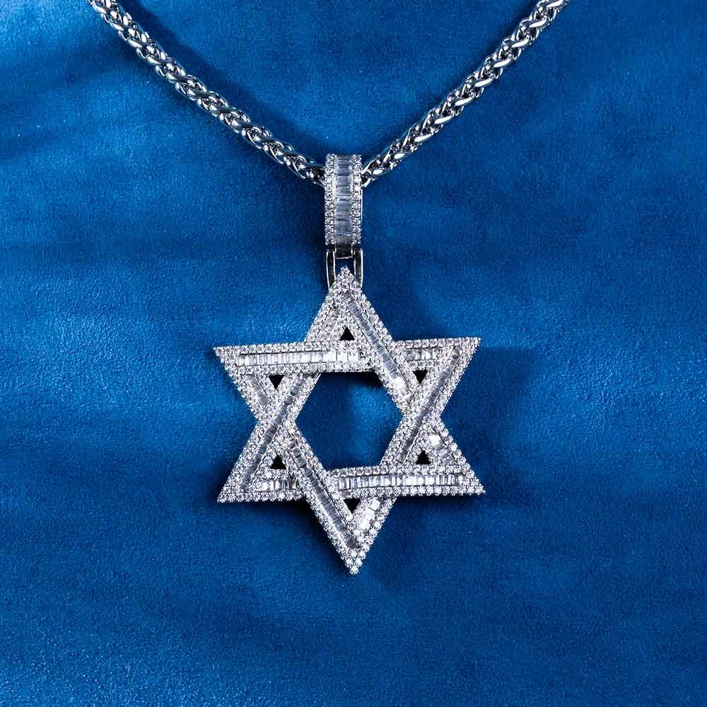 Moissanite Star of David Pendant 14K Gold、mySite、hinf8tx79
