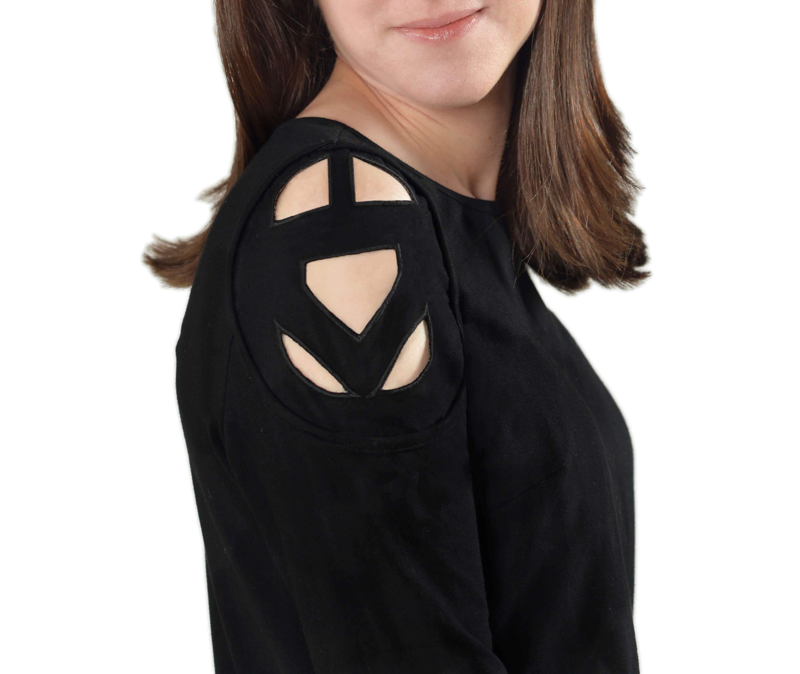 Dreidel Cold Shoulder Top、mySite、topwebapps