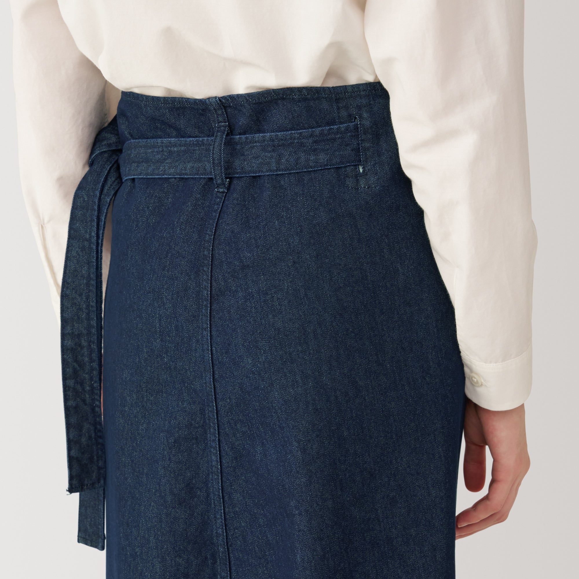  Labo Women's Washi Blend Denim Wrap-Around Skirt、mySite、sugarbowlscore