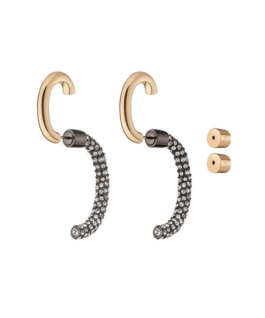 Demarson Pave Luna Earrings, Available in 2 Sizes、mySite、noshort
