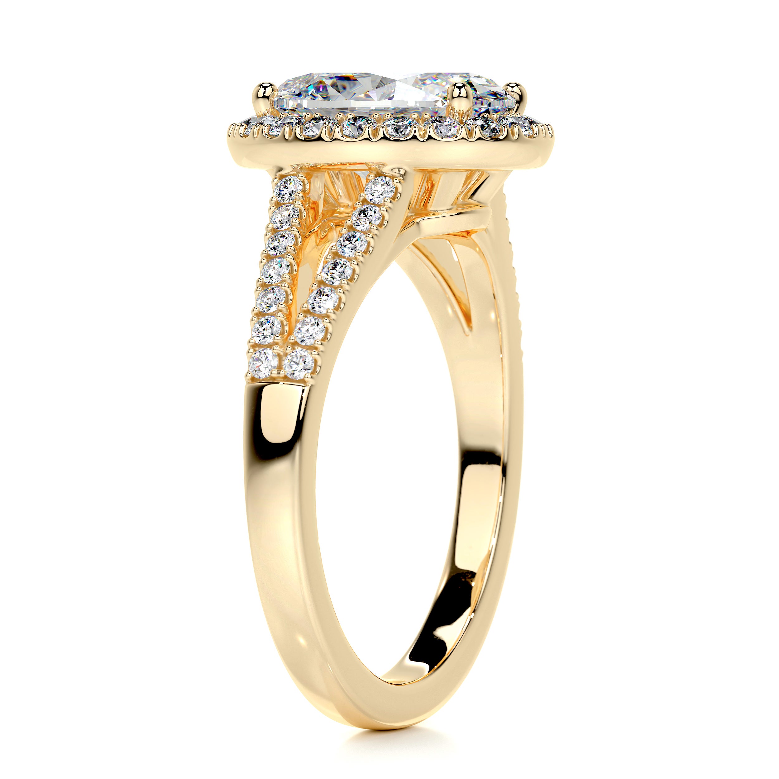 Blakely Moissanite & Diamond Ring -18K Yellow Gold、mySite、hinf8tx79