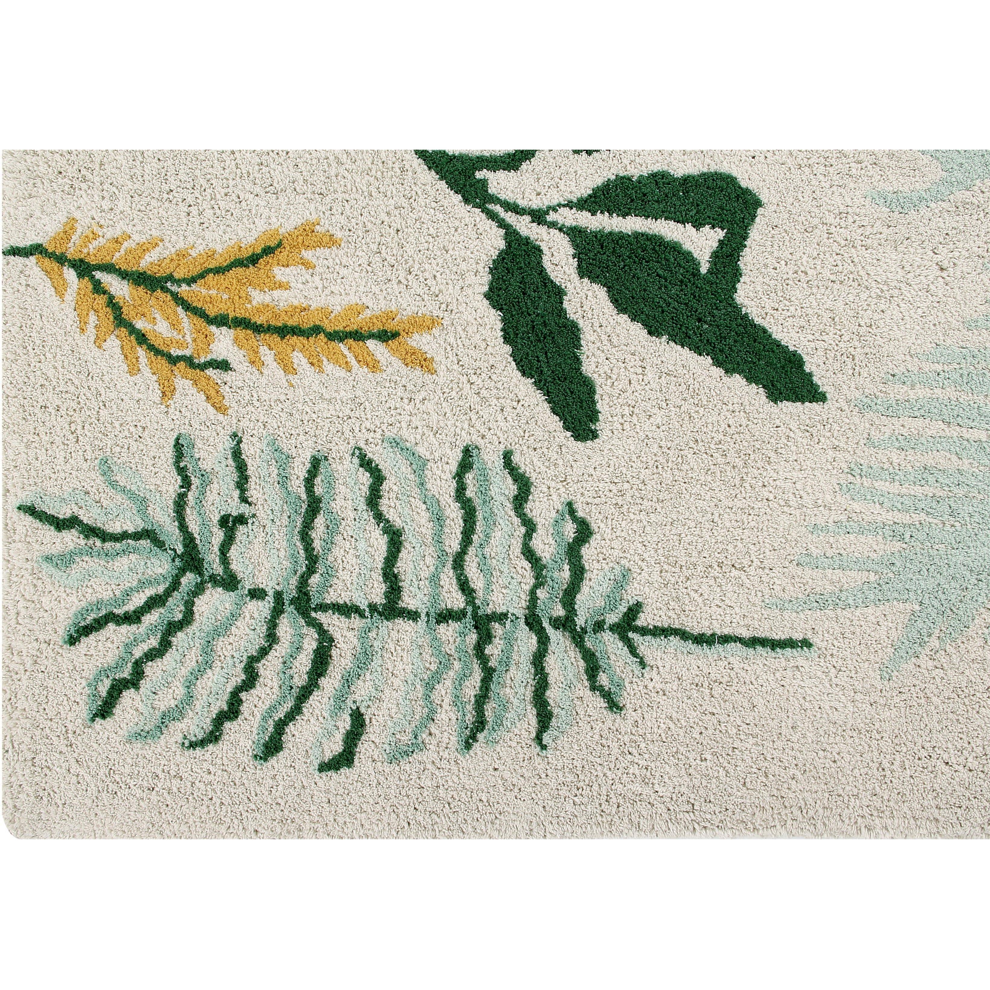 Botanic Plants Machine Washable Area Rug、mySite、gigharbornorthrealestate