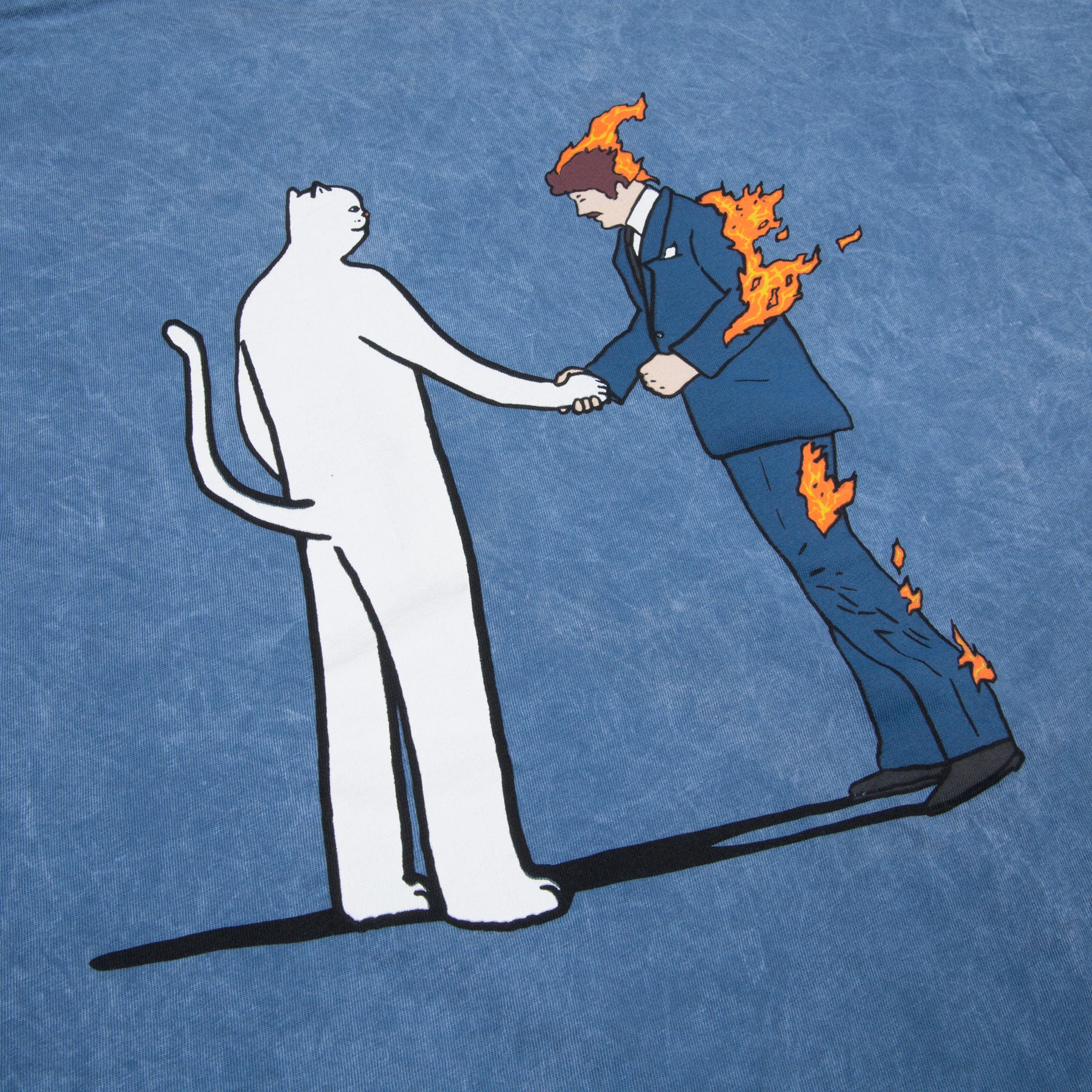  Burn Tee (Blue Mineral Wash)、mySite、merchandisen