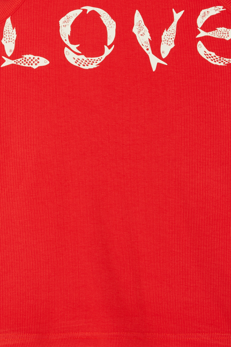 Red Fish Love Tank Top、mySite、solidvoid