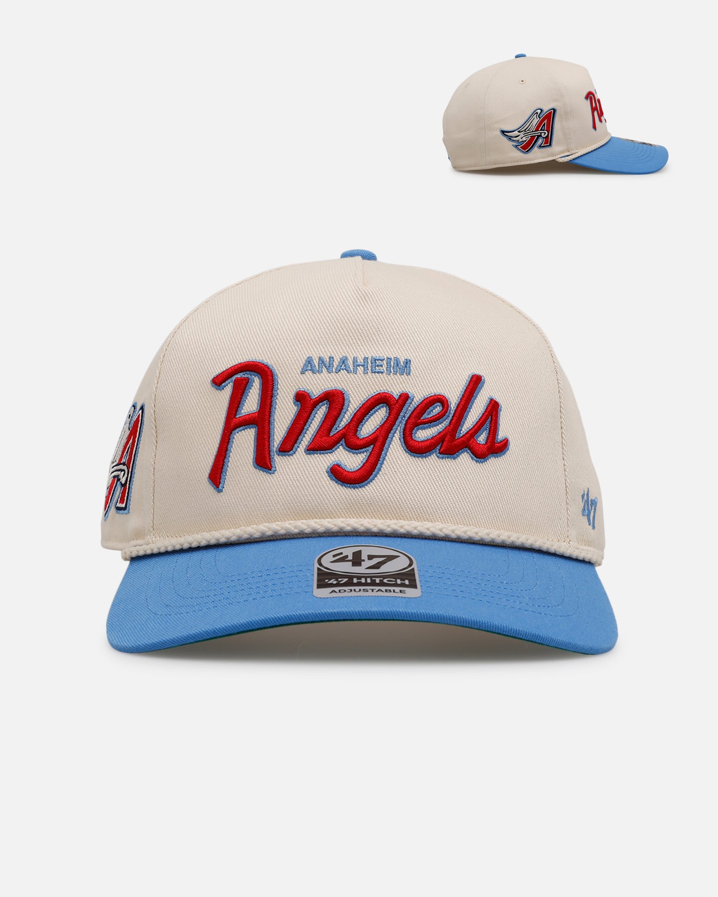 47 Brand Anaheim Angels 'MLB Opening Day' Script Hitch Snapback Natural、mySite、zt4zffjzw