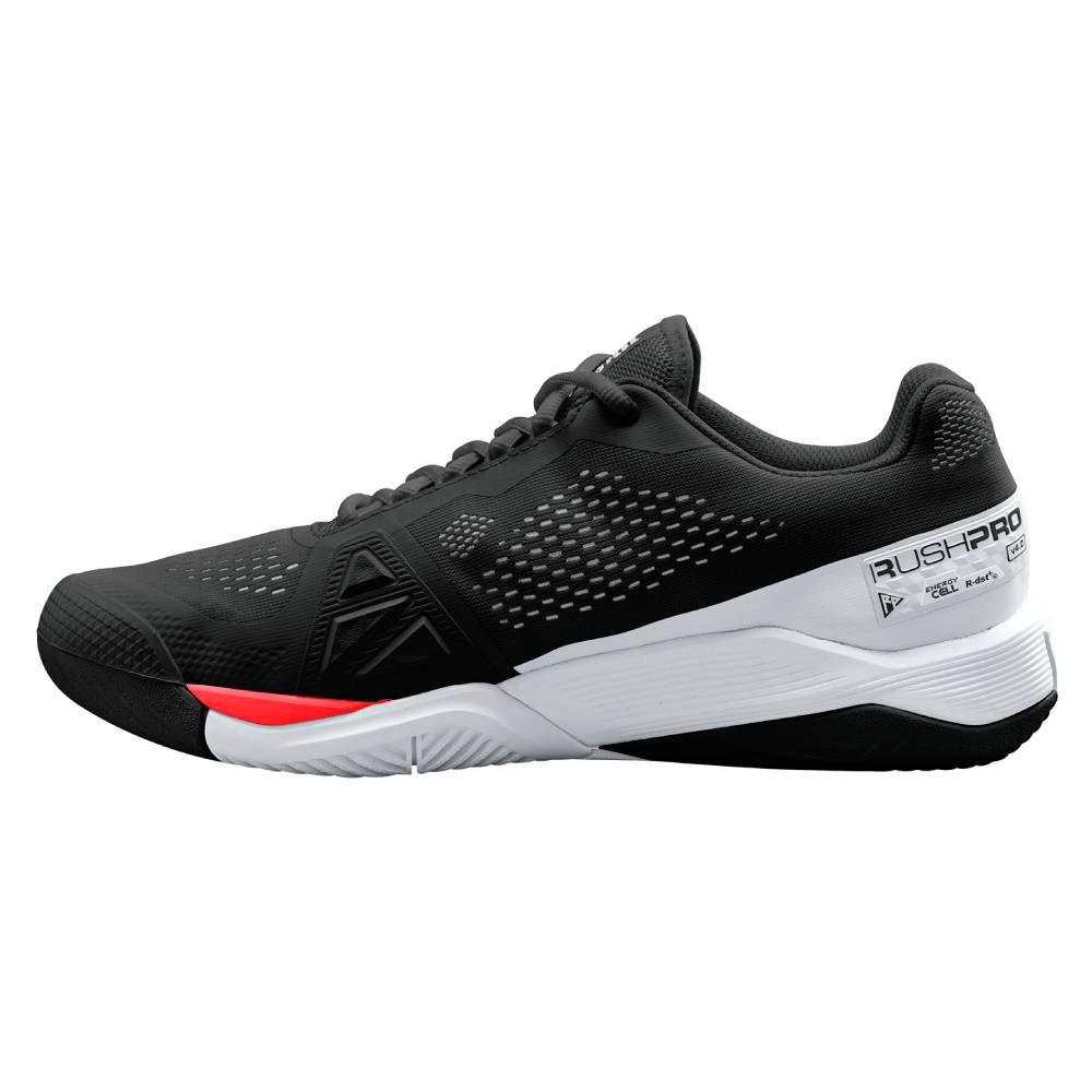 Wilson Rush Pro 4.0 Men's Tennis Shoe (Black/White/Red)