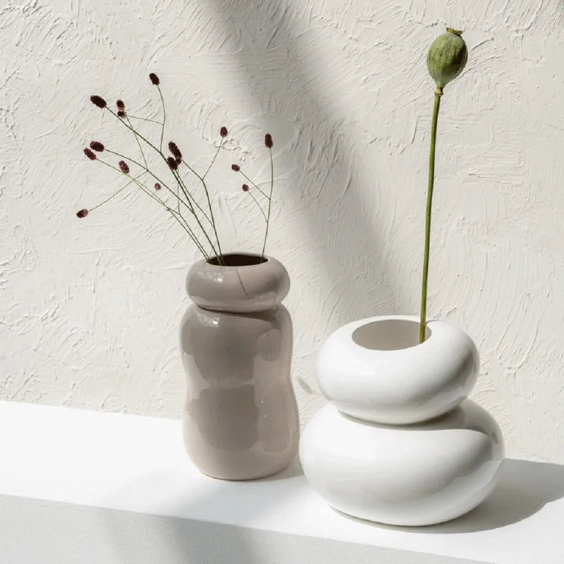  White Pebble Vase、mySite、elrpsem3k