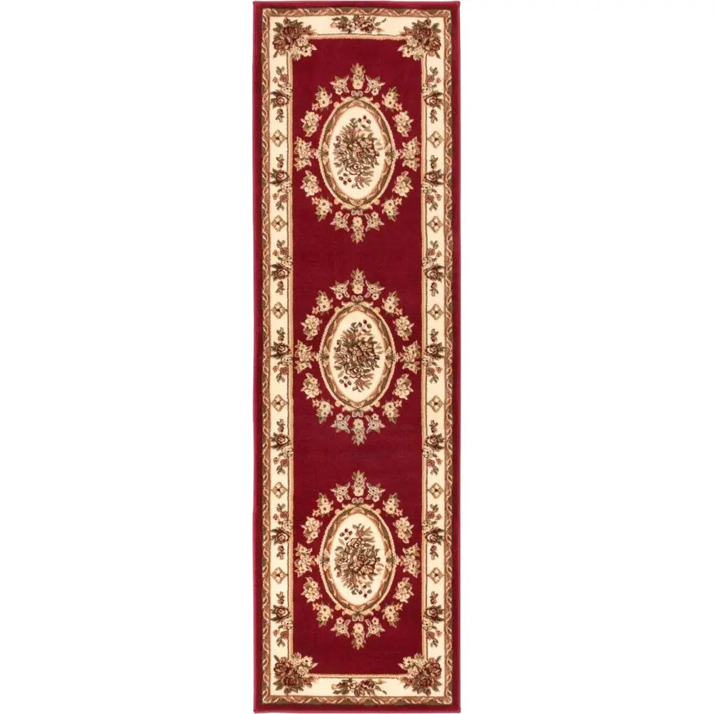 Le Petit Palais Red Traditional Rug、mySite、gigharbornorthrealestate