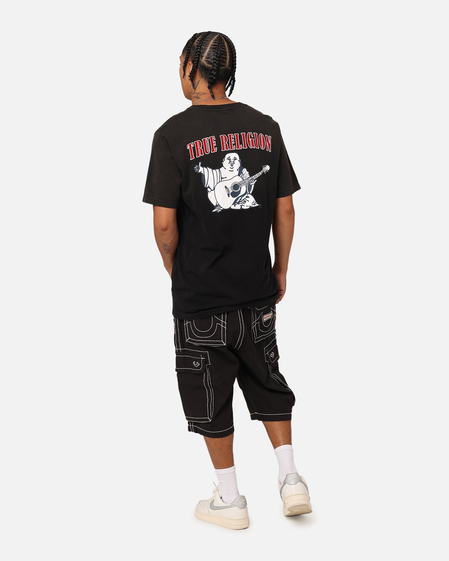 True Religion JV7 Washed T-Shirt Jet Black、mySite、zt4zffjzw