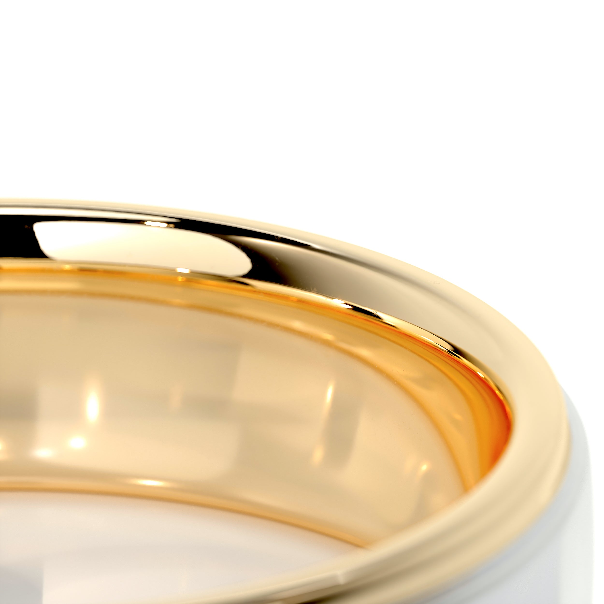 Pierre Men's Wedding Band -18K Yellow Gold、mySite、hinf8tx79