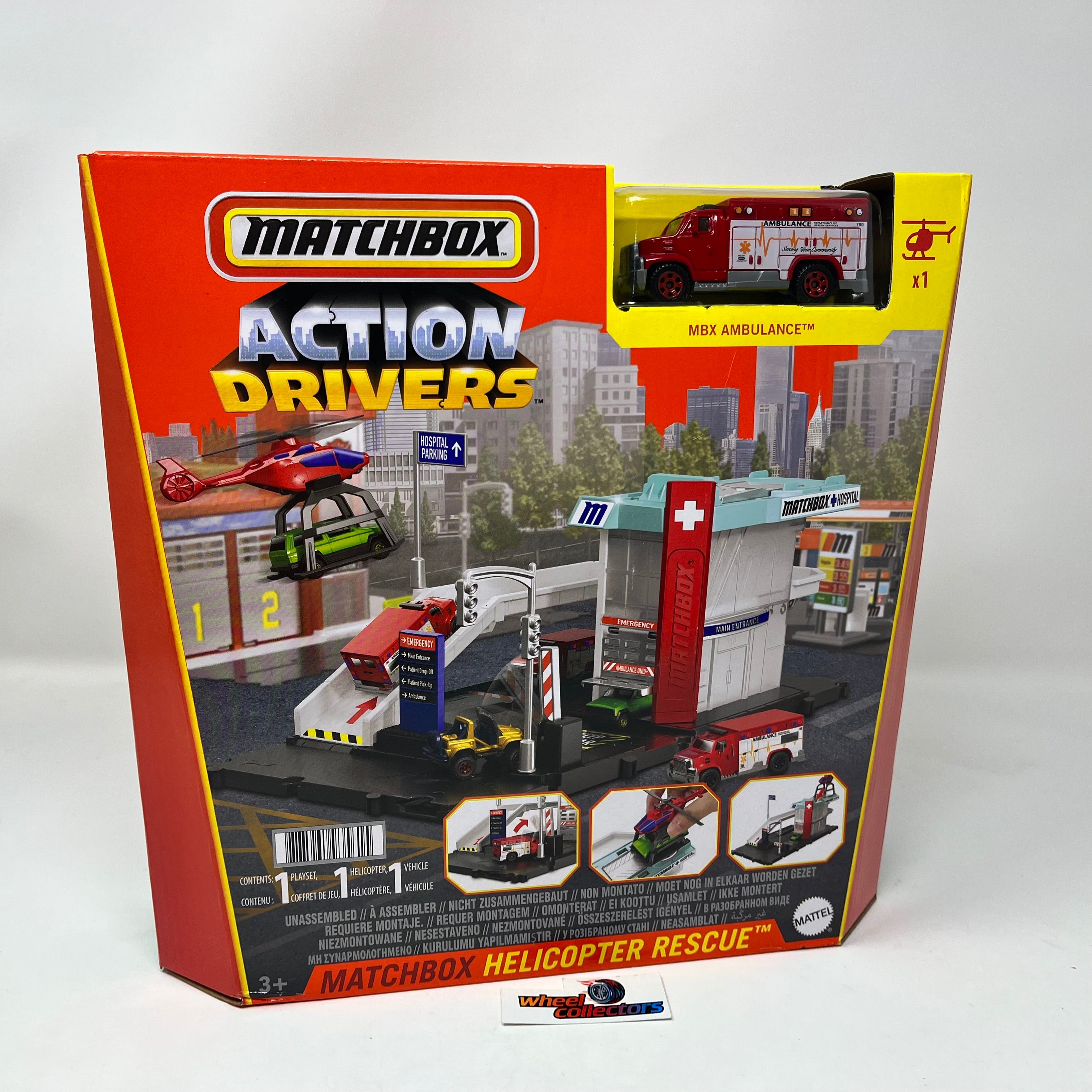 Helicopter Rescue w/ Ambulance * Matchbox Action Drivers Playset、mySite、hgirdovlk