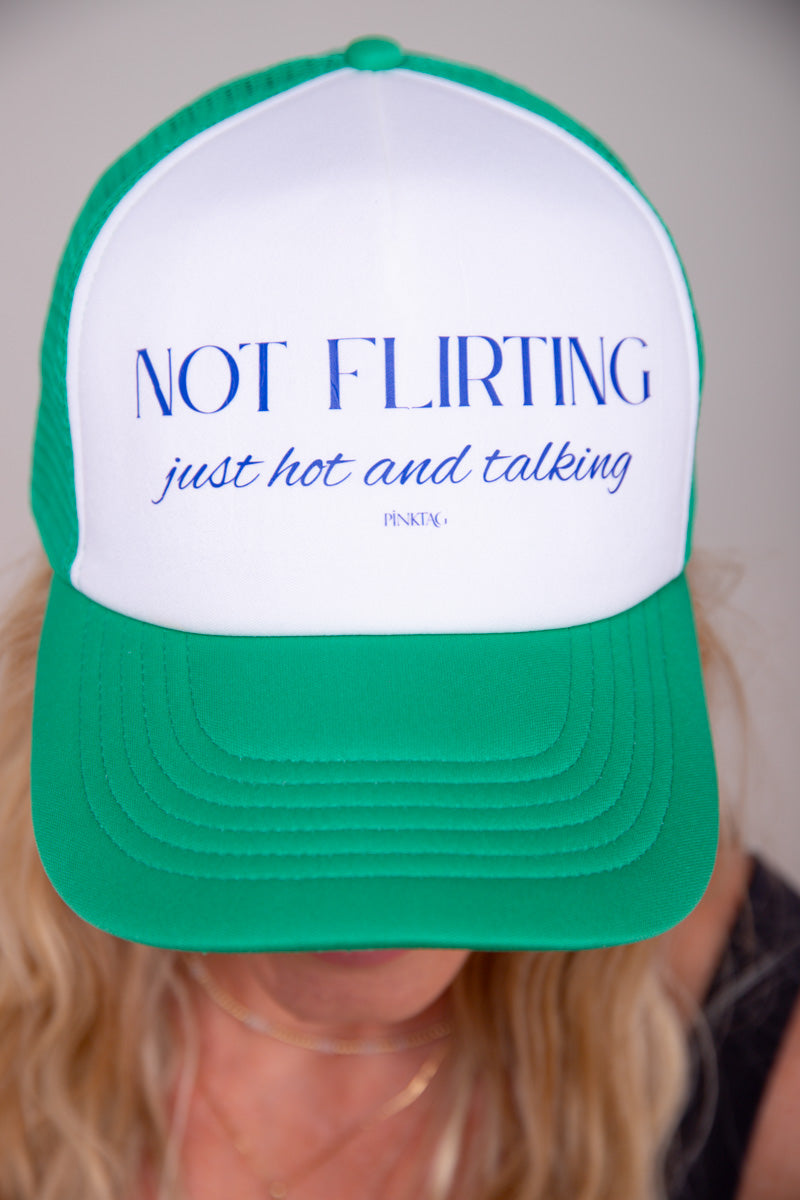 Not Flirting Trucker Hat - Green、mySite、hinf8tx79