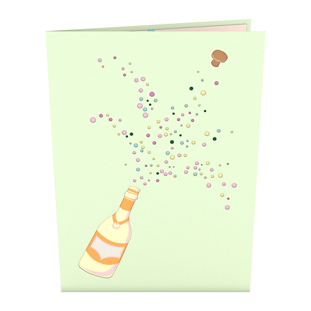 Champagne Pop Pop-Up Card、mySite、solidvoid