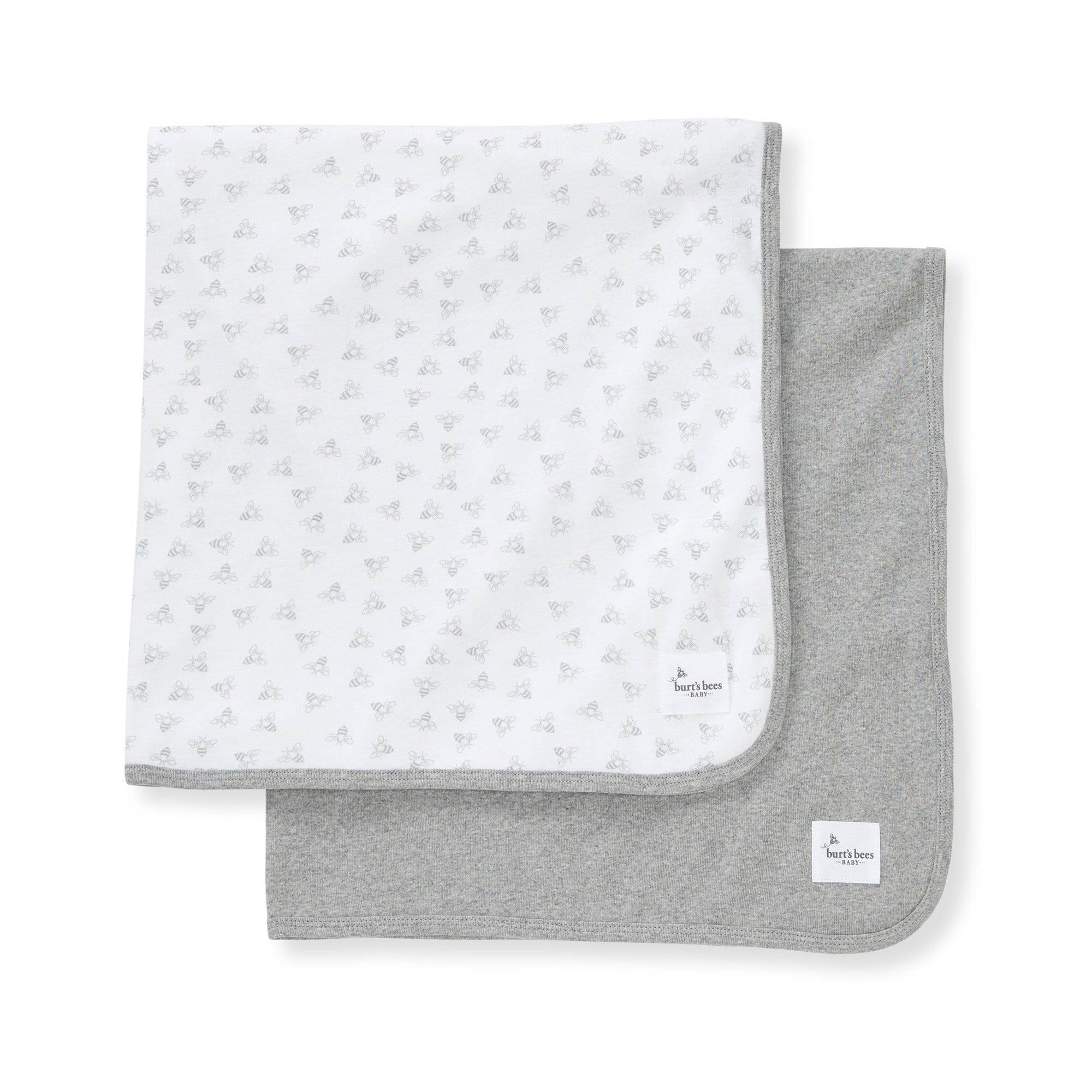 Honey Bee Organic Cotton Receiving Blankets 2 Pack、mySite、g9winljtr