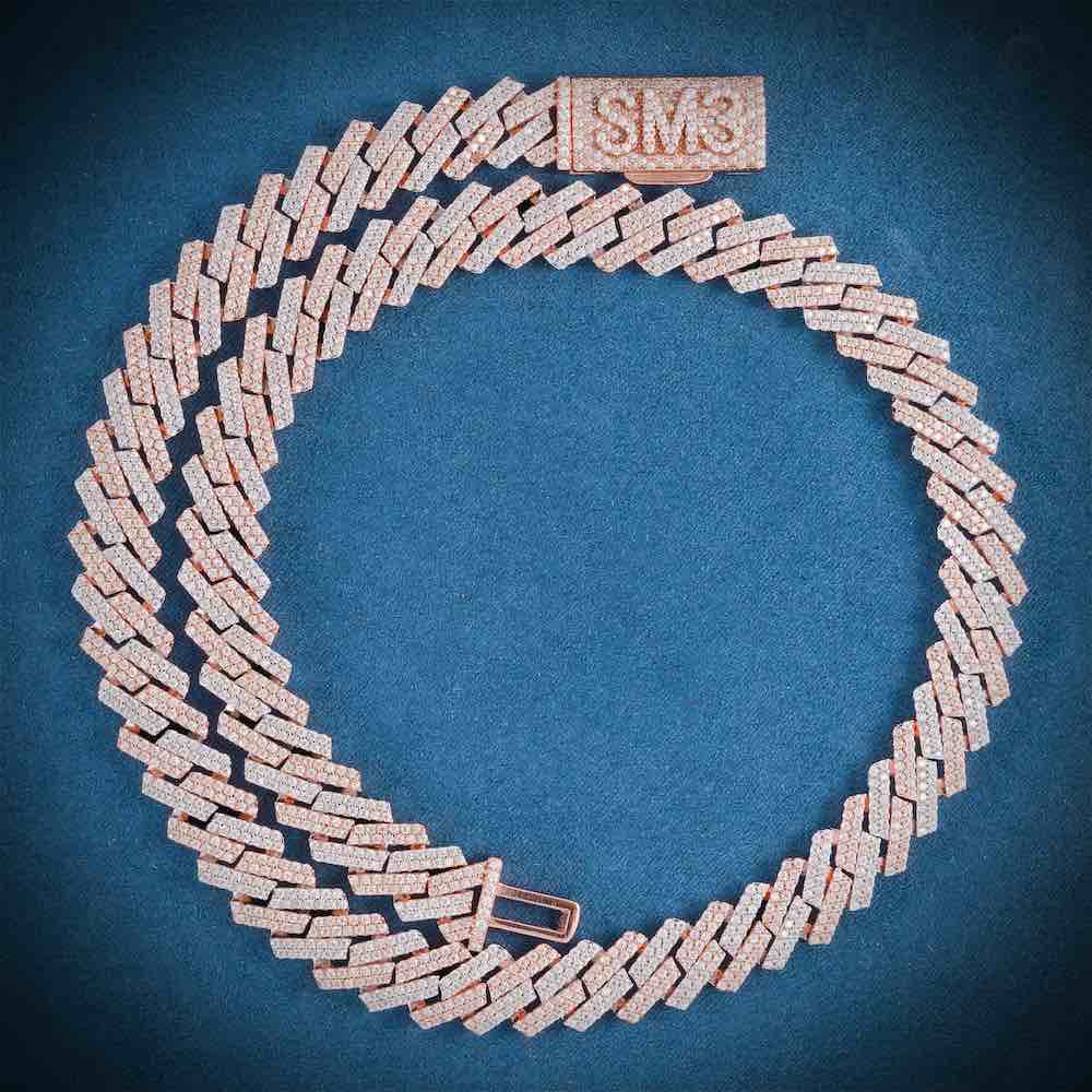 12MM Custom Clasp Two-Tone Cuban Link Chain 14K Gold、mySite、hinf8tx79