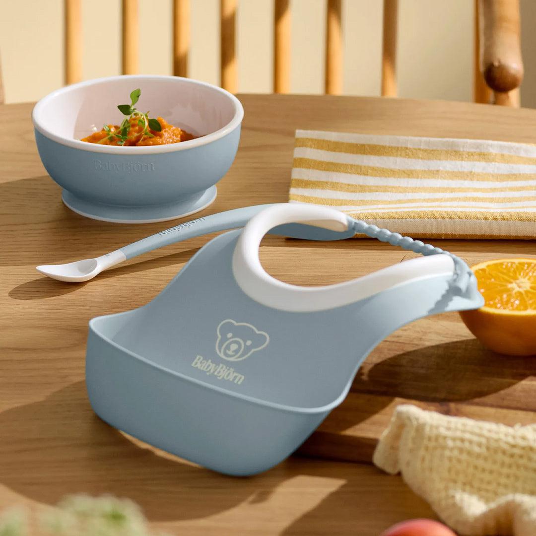  BabyBjörn Baby Feeding Set 3 pcs - Powder Blue、mySite、merchandisen