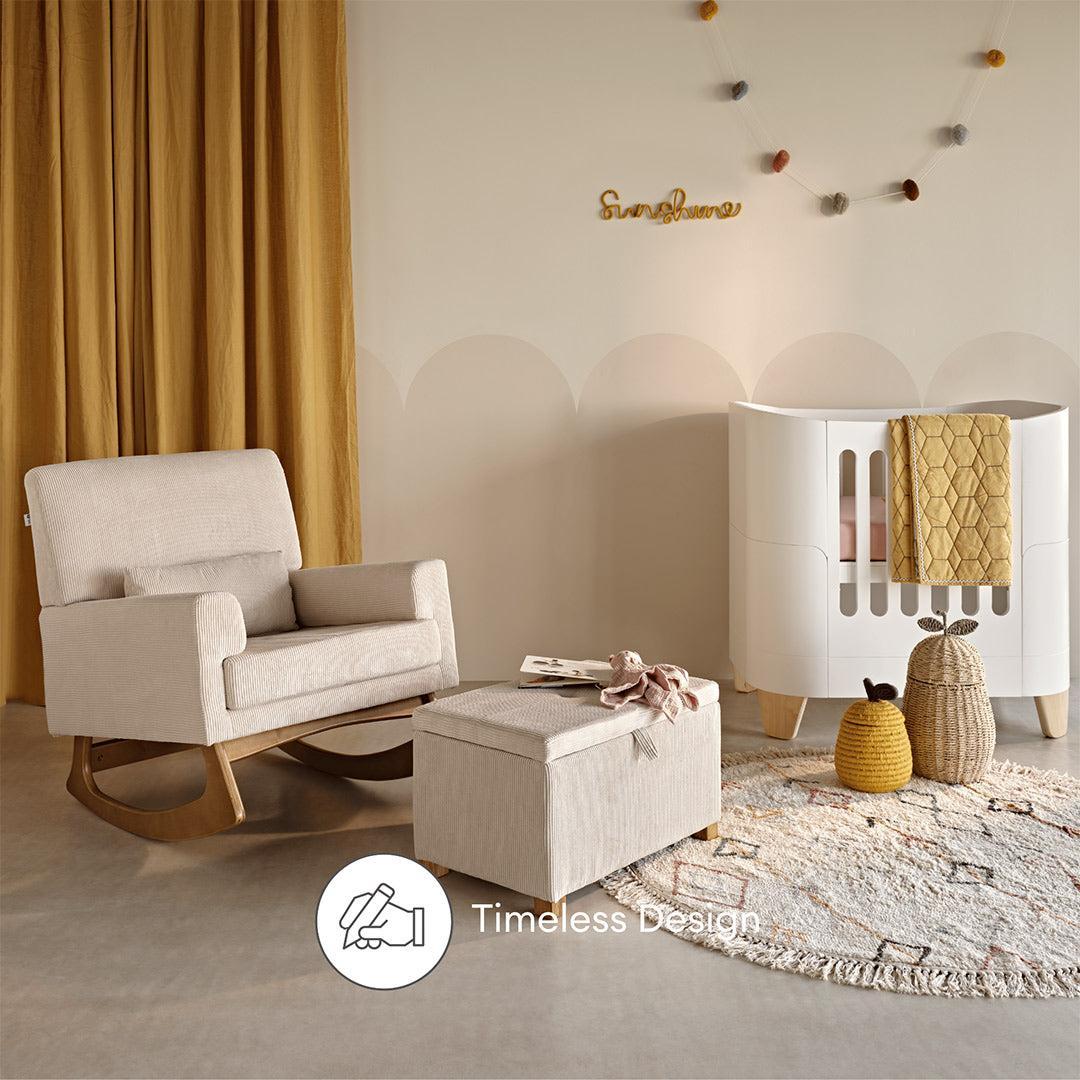  Gaia Baby Serena Rocking Feeding chair - Ecru Corduroy、mySite、merchandisen