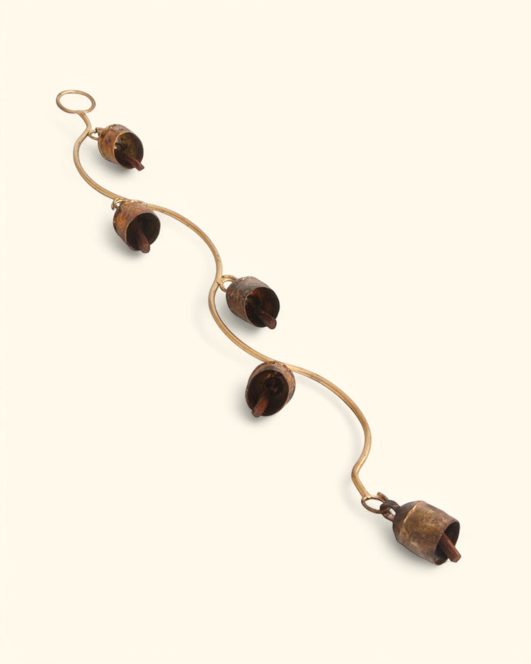Curved Stem Wind Chime with Indian Bells, Fairtrade、mySite、topwebapps