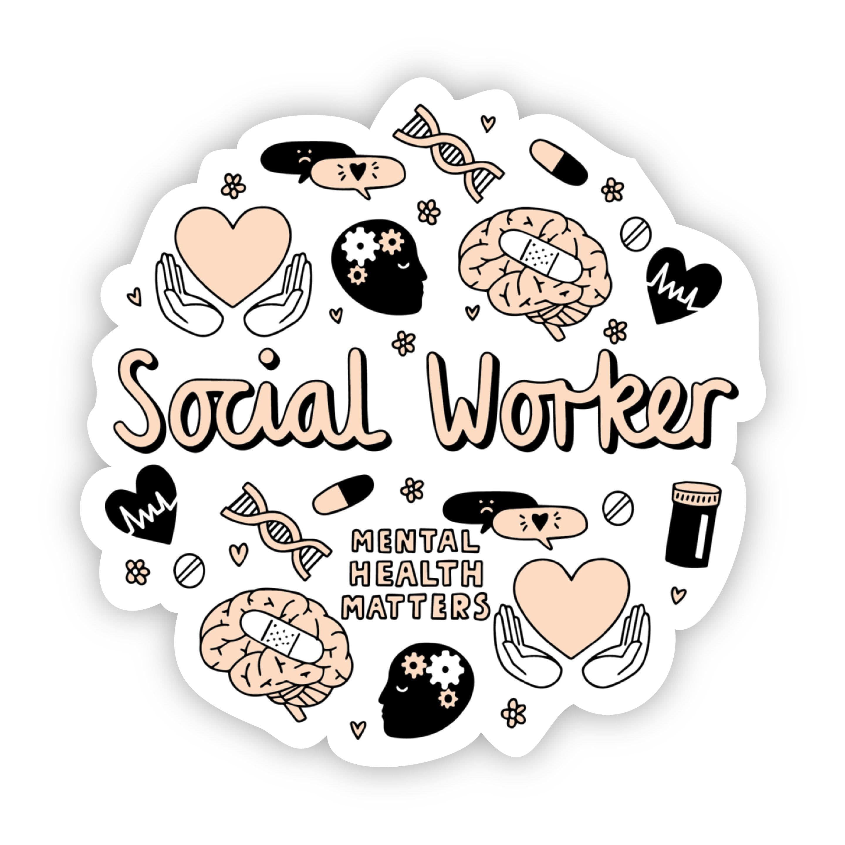  Social Worker Sticker、mySite、elrpsem3k