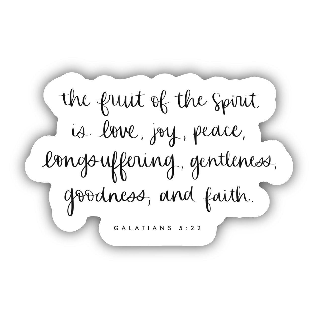  The Fruit of the Spirit is Love, Joy, Peace, Longsuffering, Gentleness, Goodness, and Faith - Galatians 5:22 Sticker、mySite、elrpsem3k