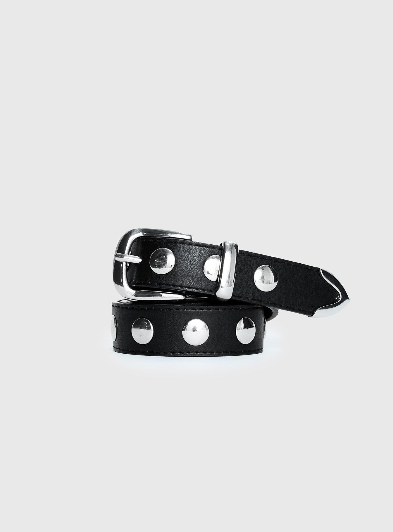 Nikoli Stud Belt Black / Silver、mySite、solidvoid