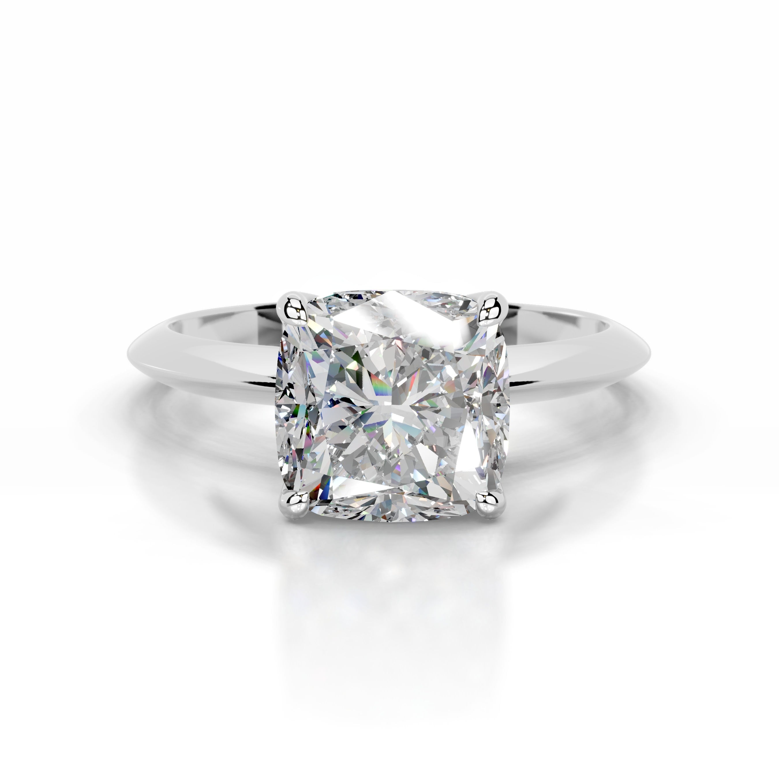 Evie Moissanite Ring - 14K White Gold (RTS)、mySite、hinf8tx79