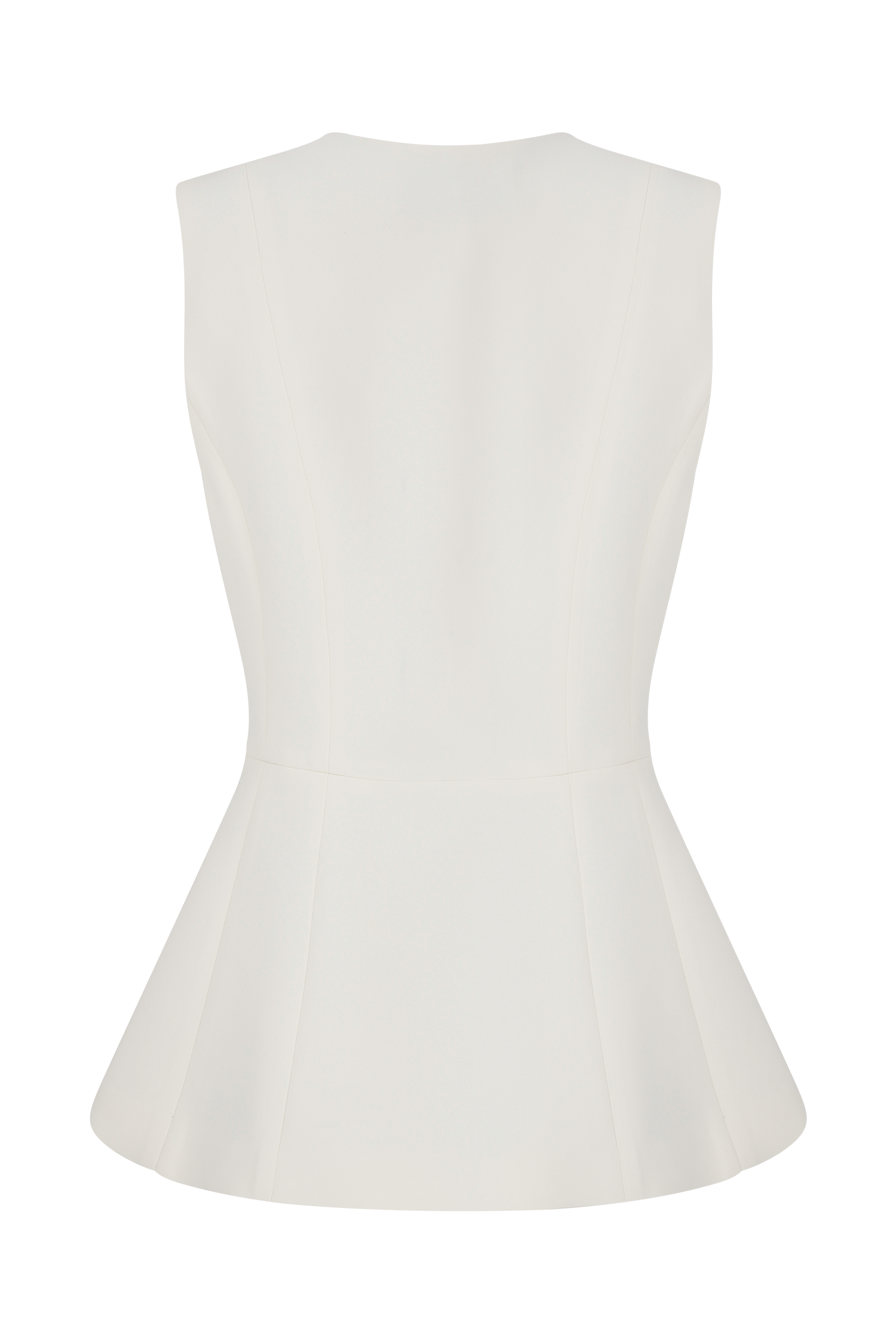 Angelie Suiting Vest Top - Ivory、mySite、solidvoid