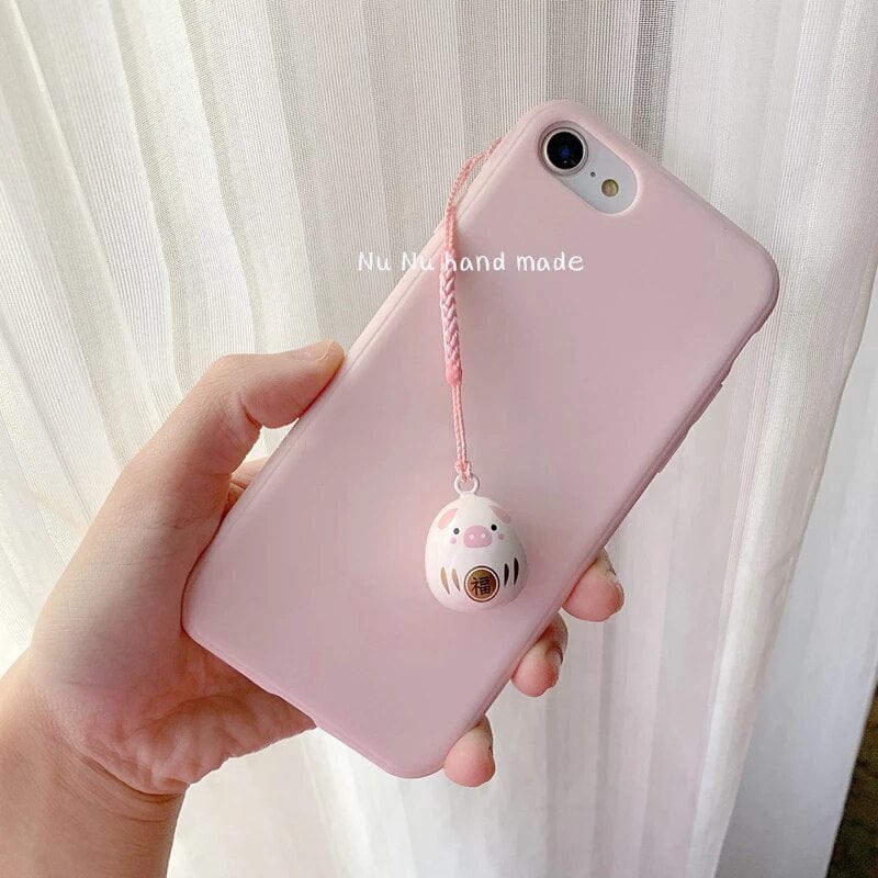 Japanese Lucky Pig or Koi Bell Laniard Handmade、mySite、g9winljtr